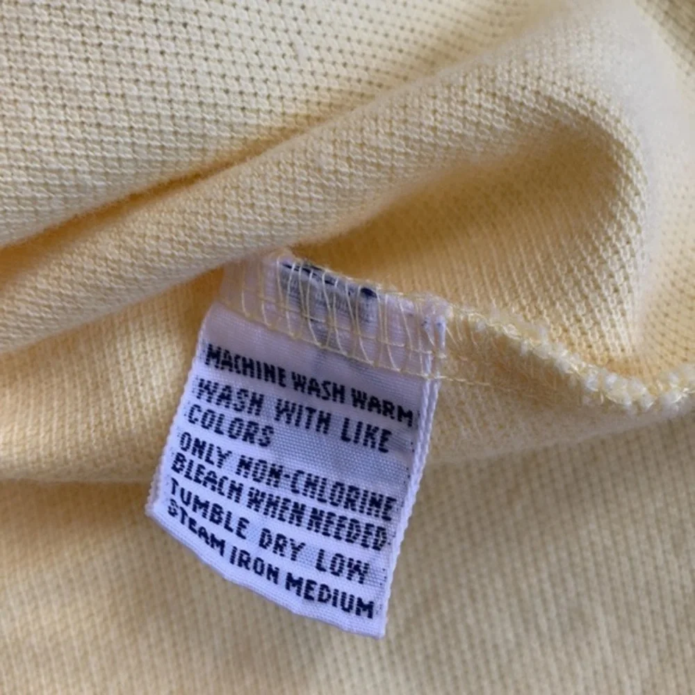 Polo Ralph Lauren Mens 4XLT Big Tall Short Sleeve Pique‎ Polo Shirt Yellow Pony